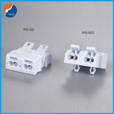 2 3 έξοχος λεπτός συνδετήρας καλωδίων ώθησης Πολωνών 450V 17.5A T110 0.5-2.5mm2 20-16AWG