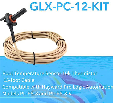 Glx-PC-12-ΕΞΑΡΤΗΣΗ αέρας νερού θερμικών αντιστάσεων αισθητήρων θερμοκρασίας λιμνών ηλιακός με 15 πόδια καλωδίων
